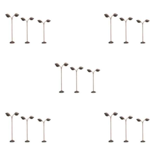 1/2/3/5 3x Iron T Bar Örhänge Halsband Smycken Display Stand Copper Leave 5Set