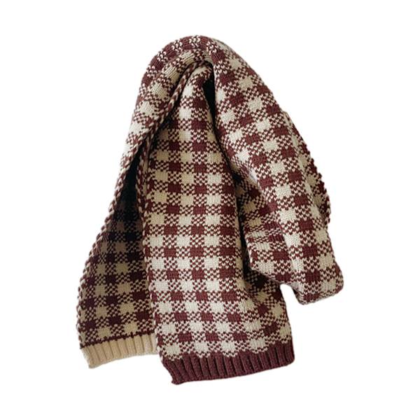 Ullmode barnscarf varm färg High-end finsömmar Coffee