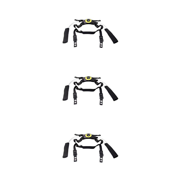 1/2/3 justerbart hakbandsupphängningssystem med skruvar utomhus Black 3PCS