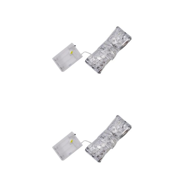 1/2/3/5 Christmas Tree Ribbon Lights Party Supplies För silver blue light 5 meters 50 lights 2Set