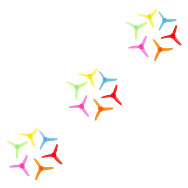 1/3/5 18 st Plast Färgglad 3 blad RC flygplansstativ Trefoil 3Set