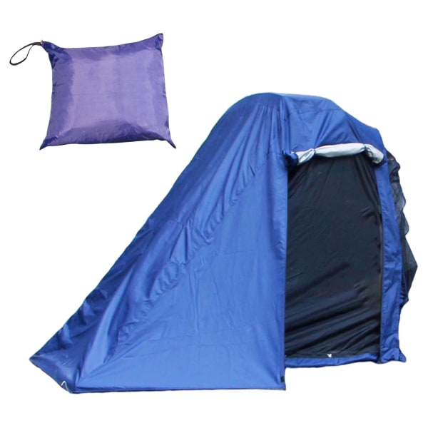 Bil Trunk Tält Shelter Sunshade Tail Extension Tour Camping Blue
