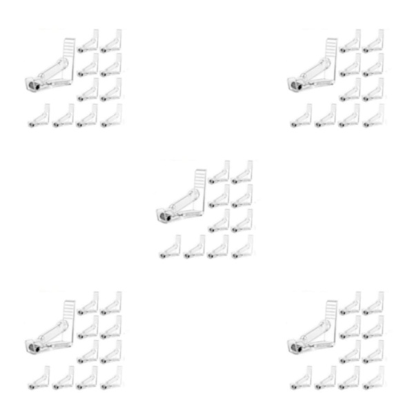 1/2/3/5 Håll hårt duk Justerbar tygklämma för Transparent 10PCS 5Set