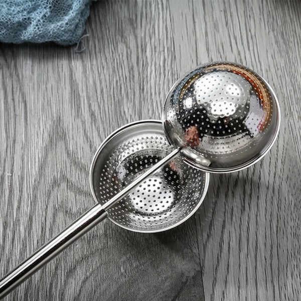 Silvergrå Essential Tea Infuser Sil Verktyg för tedrickande ball filter S