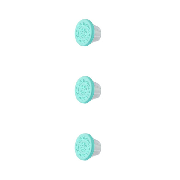 1/2/3/5 Wide Steel Cup Dressing Container Seal Salladsdressing light green lid 3PCS