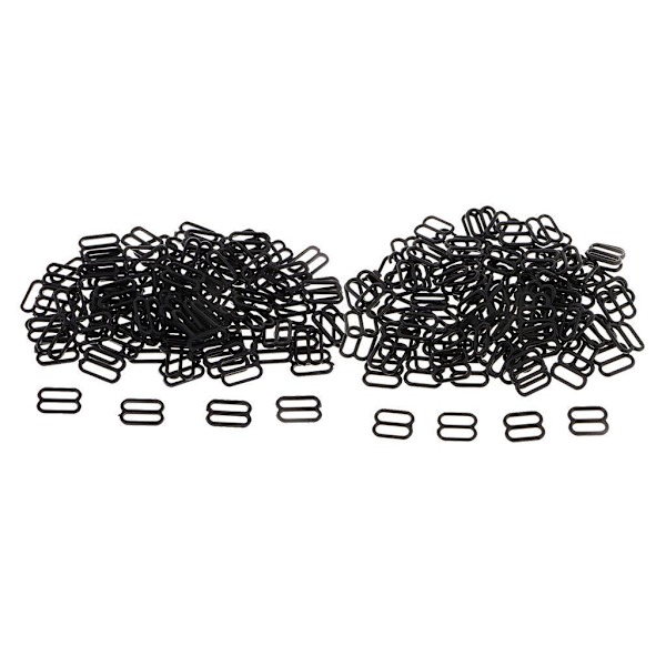 1/2/3/5 100 st Nylon BH-rem Spännen Sliders Krokar 8 Underkläder 10mm 1Set