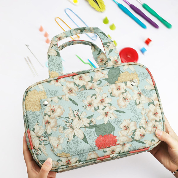 1/2/3/5 Virknål Case Förvaring För Zipper Bag Tote för
