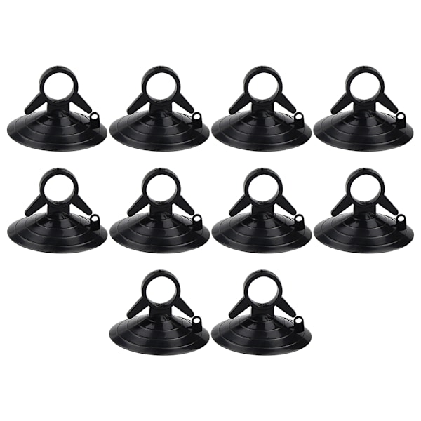 10pack/lot Bil Solskydd Sugkoppar Stark power Lätt Glossy Black