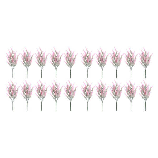 1/2 10 stycken Realistiskt utseende Konstgjorda växter Hållbar Och Pink Pink 2PCS