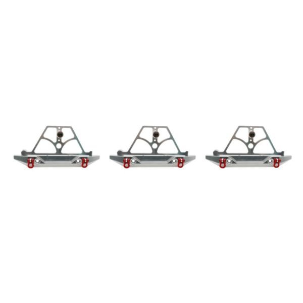 1/2/3/5 bakre stötfångare Anti-kollisionskort för AXIAL SCX10 1/10 Silver 3Set