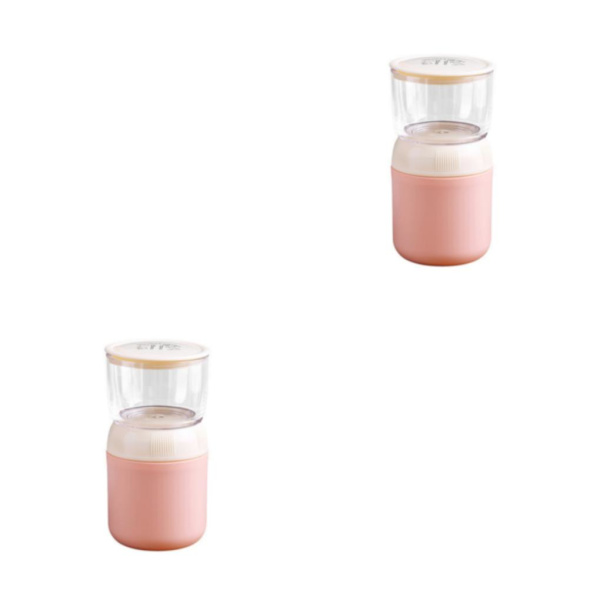 1/2/3 hållbar och säker matbehållare för bekväm förvaring och pp pink 3 Plastic PP inner 2PCS