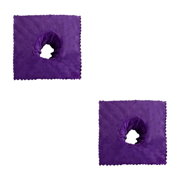 1/2/3/5 massagebordsskydd med andningshål 40x40 cm Dark Violet 2PCS