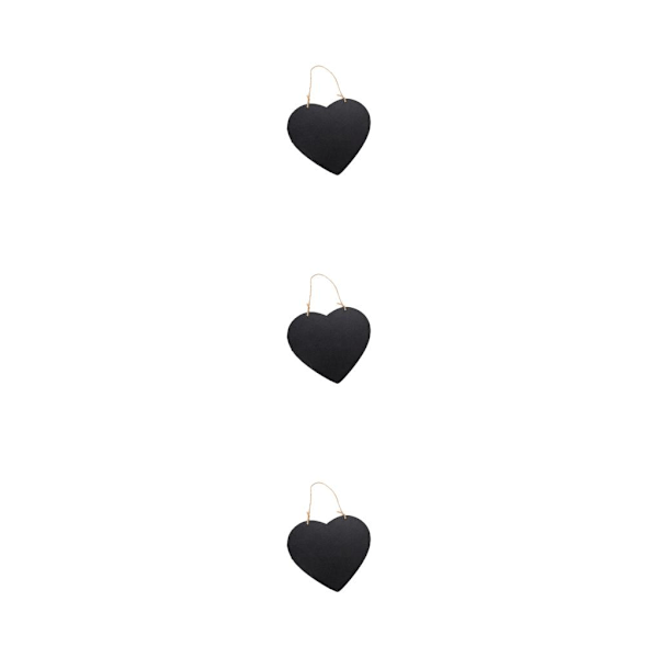 2/3/5 Density Board Välkomstskylt Ersättning Teahouse Classroom Heart Shape 3PCS