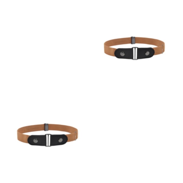 1/2/3/5 Bälte Inget Spänne Osynlig Moderiktig Långvarig Light Yellow 2PCS