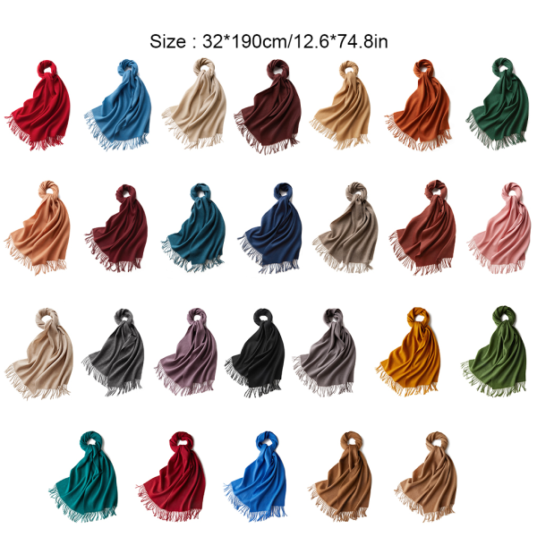 1/2/3 unisex halsduk med fransar Varm och mysig tubscarf för brown 1Set