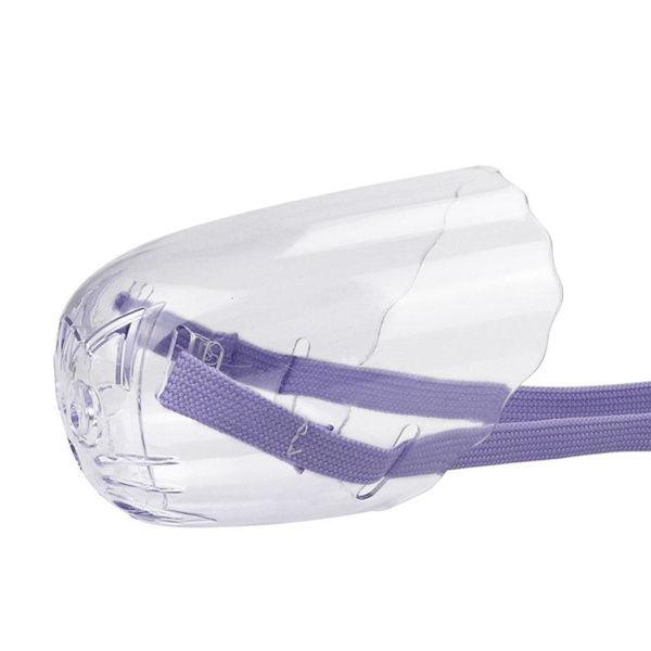 1/2 set Mesh andningsbart kattmunkorg Bekväm säkerhet purple L 1 Pc