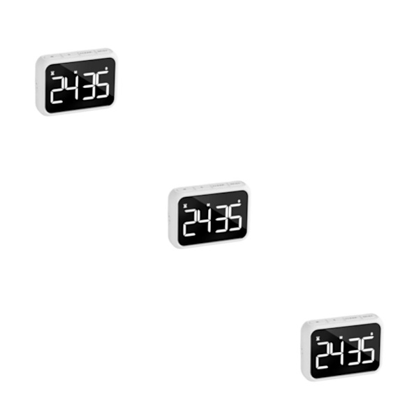 1/2/3/5 ABS Justerbar Volym Väckarklocka Med Radio - LED Stor White 501 3PCS