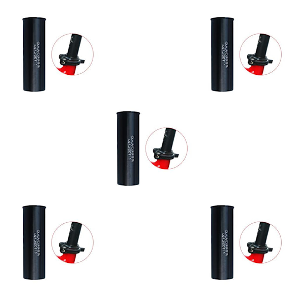 1/2/3/5 Sadelstolpe i aluminiumlegering 100 mm lång ombyggnad 27.2 to 31.6 5PCS