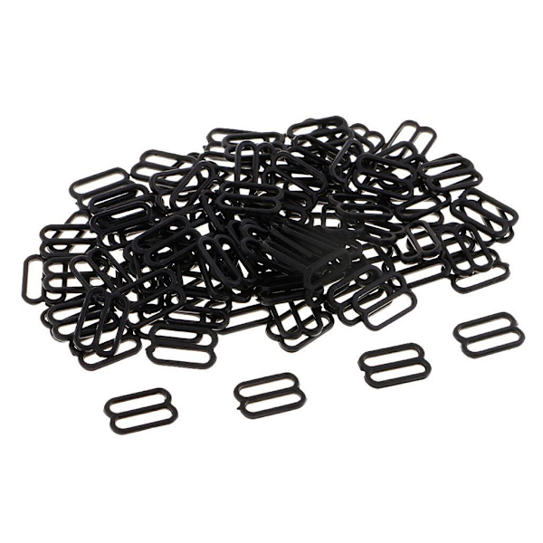 1/2/3/5 100 st Nylon BH-rem Spännen Sliders Krokar 8 Underkläder 12mm 1Set