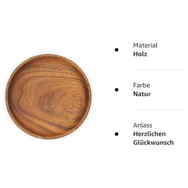 1/3 bambu trä gul valnöt Utsökt hantverk naturlig stil 1Set