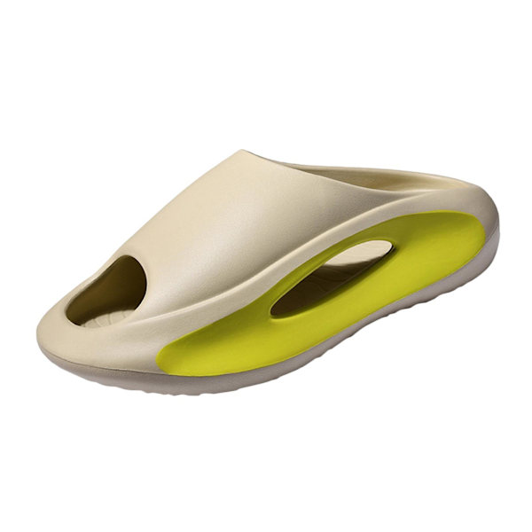 Unisex tofflor Bekväma sandaler med öppen tå Dusch Badrum EVA Khaki Size 38-39