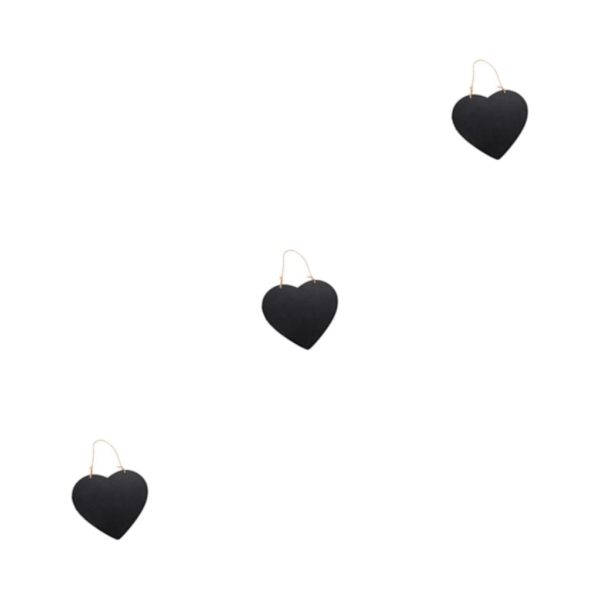 2/3/5 Density Board Välkomstskylt Ersättning Teahouse Classroom Heart Shape 3PCS