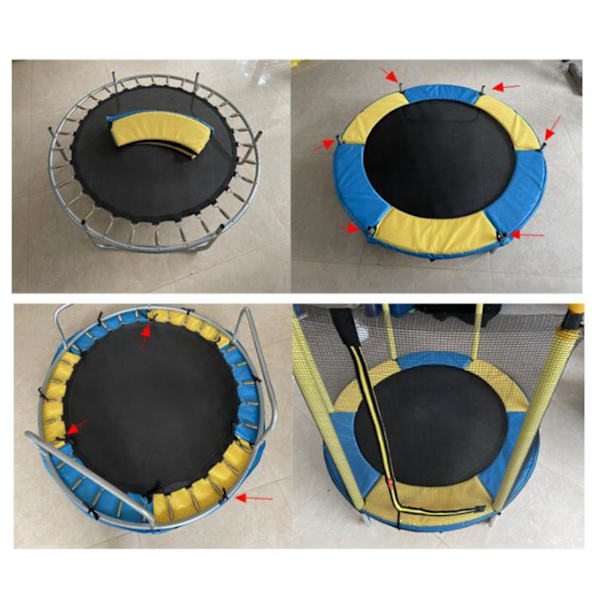 1/2/3/5 Ersättningsdyna för studsmatta säkerhetsstoppningsfjäder Yellow Blue 1.5m 1 Pc