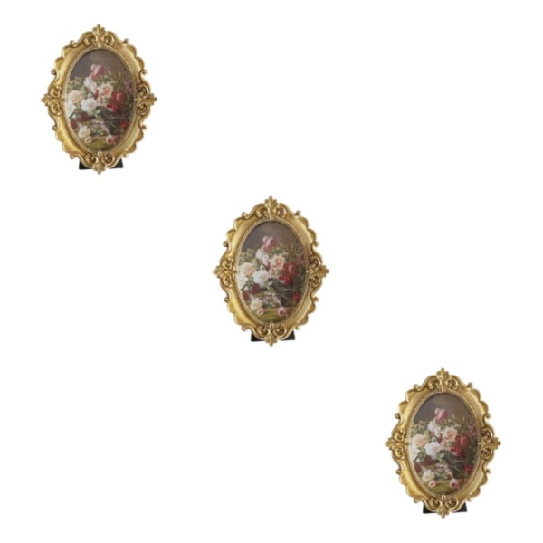 1/2/3 bildskärmsram Bildhållare präglad prydnad Type 10 3PCS