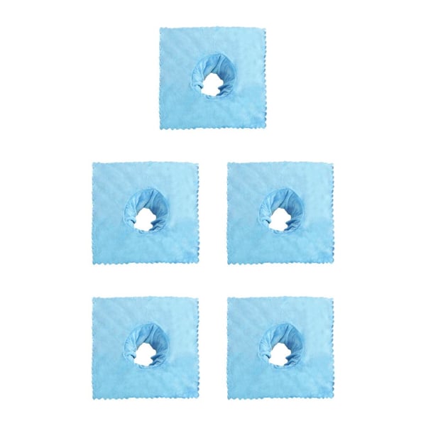 1/2/3/5 massagebordsskydd med andningshål 40x40 cm Blue 5PCS