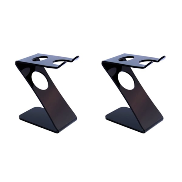 1/2 Plast Z-Shape Stand Barber Salon Borste Rakverktyg 2Set