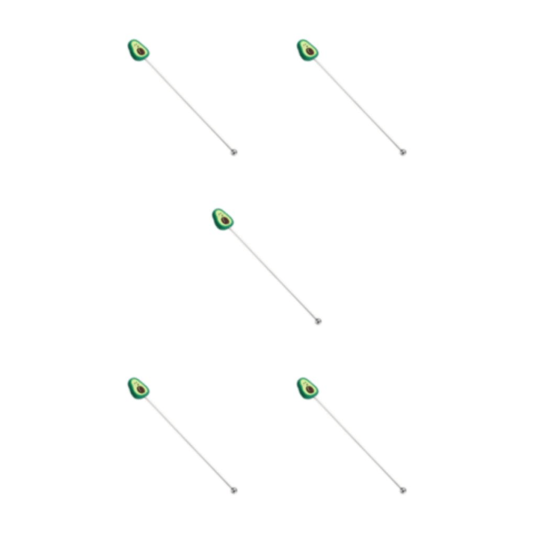 2/3/5 Omrörare Omrörarstav Långt handtag Muddler Bar Verktyg för Avocado 5PCS