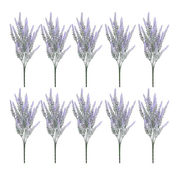 1/2 10 stycken Realistiskt utseende Konstgjorda växter Hållbar Och Purple Purple 1 Pc