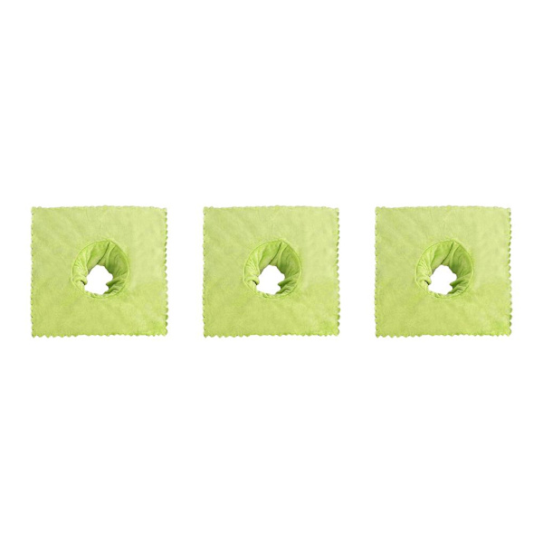 1/2/3/5 massagebordsskydd med andningshål 40x40 cm Green 3PCS