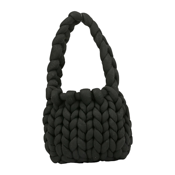 Chunky garn hushållshållfast för filt DIY Tote Making black 22 x 5 x 20cm