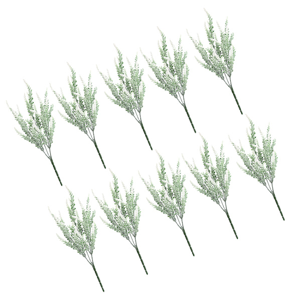 1/2 10 stycken Realistiskt utseende Konstgjorda växter Hållbar Och White White 1 Pc
