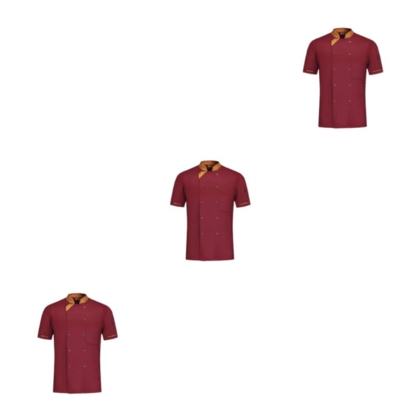 1/2/3 andningsbart tygspänneficka Slitstark färgfast - Wine Red M 3PCS