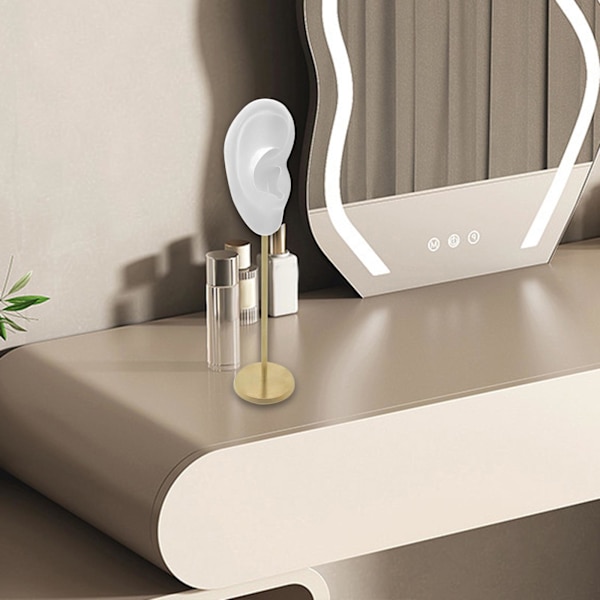 1/2/3 Örhänge Display Stand Human Ear Model Stud Holder Showcase Right Translucent Height: 18cm 1Set