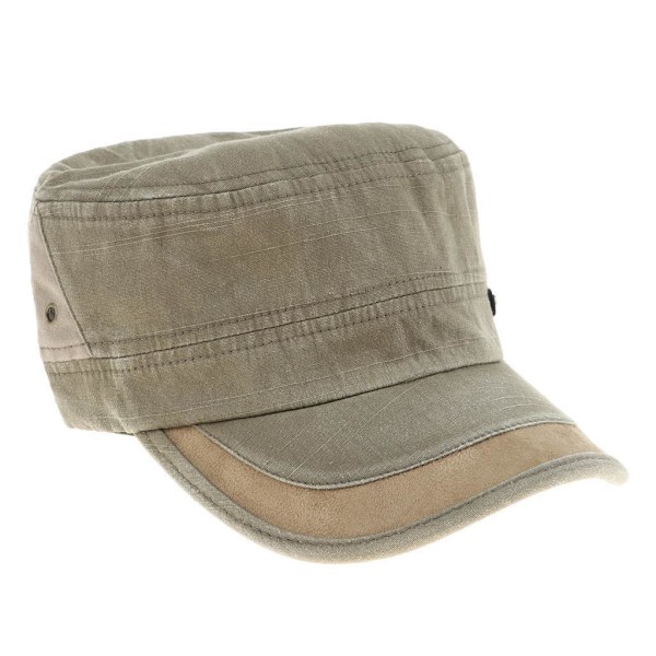 Unisex Herr Dam Fritid Bomull För Army Flat Top Cadet Cap Army Green