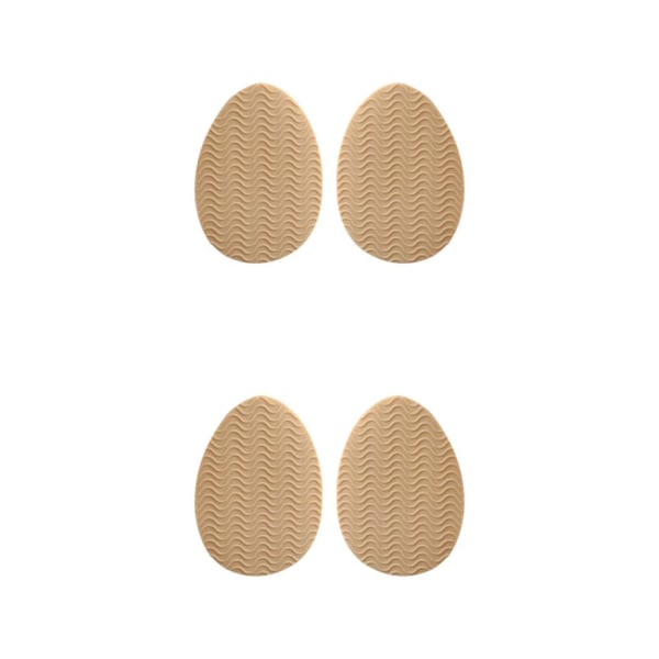 1/2/3/5 Non För Slip Shoe Pads Självhäftande gummi för hög Round Head Khaki 2Set
