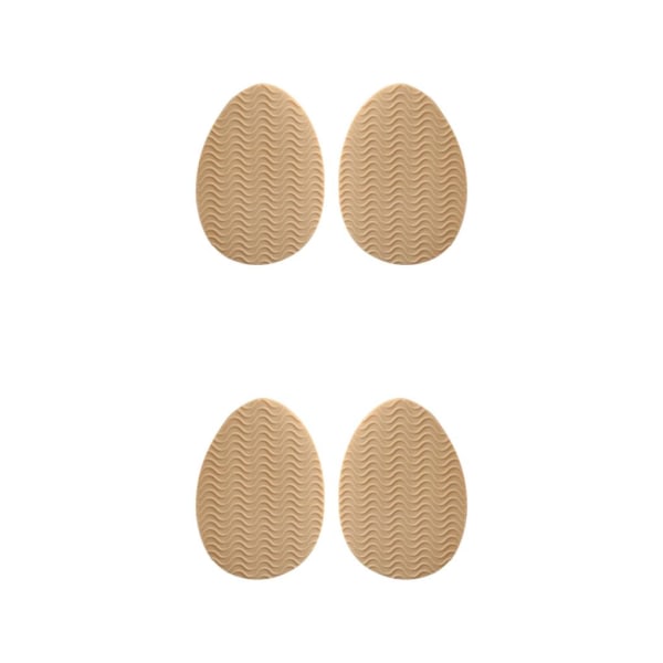 1/2/3/5 Non För Slip Shoe Pads Självhäftande gummi för hög Round Head Khaki 2Set