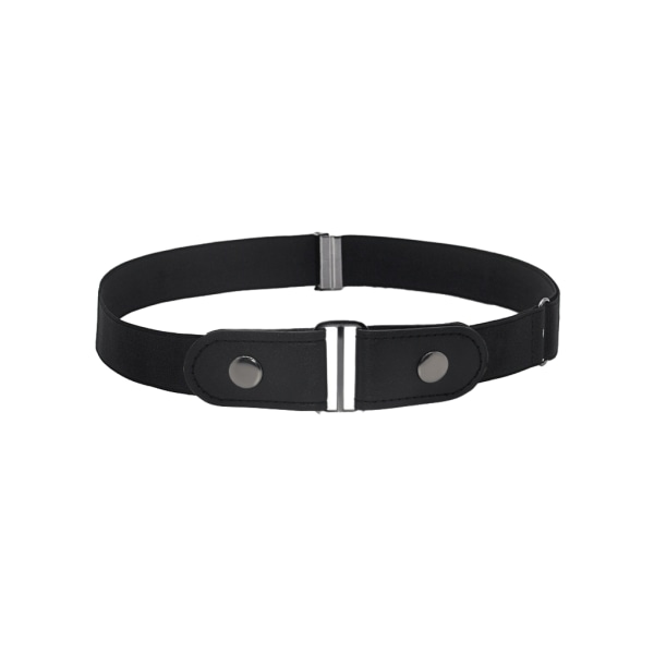 1/2/3/5 Bälte Inget Spänne Osynlig Moderiktig Långvarig Black 1 Pc