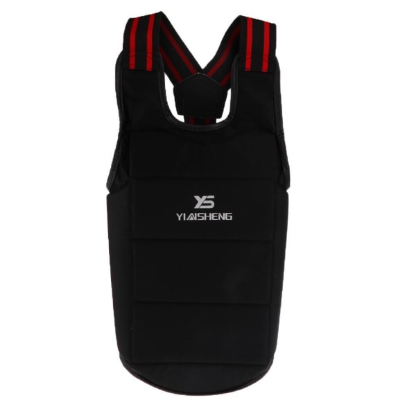 Unisex Karate Chest Guard Taekwondo Martial Art Chest Body Black XL