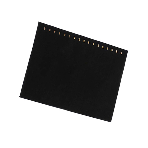 1/2 17 Hook Halsband Smycken Display Stand Pad Fack för Shower Black 30x37cm 1Set