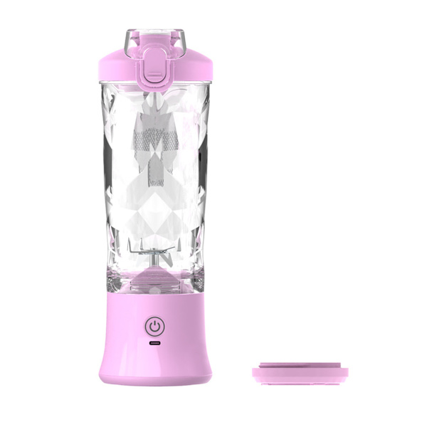 USB laddning Bärbar Juicer 600ml Multifunktionell med hög kapacitet purple