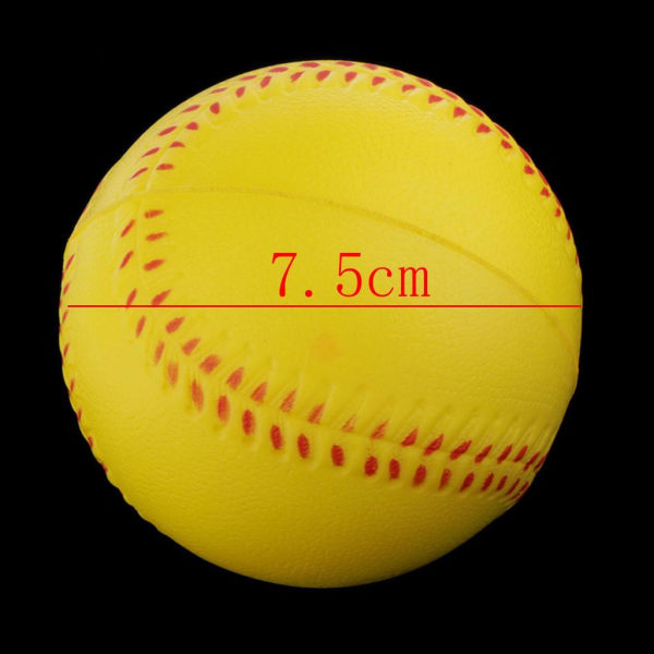 1/2/3 Träning baseball Träning Boll Sport Team Game Match Yellow 7.5cm 1Set