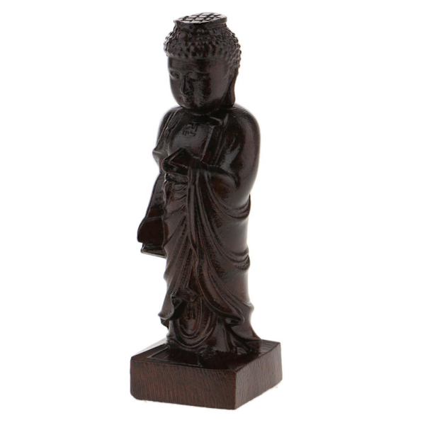1/2/3/5 Trä Buddha Staty Staty Indien Staty Craft Ornament Sakyamuni 1Set
