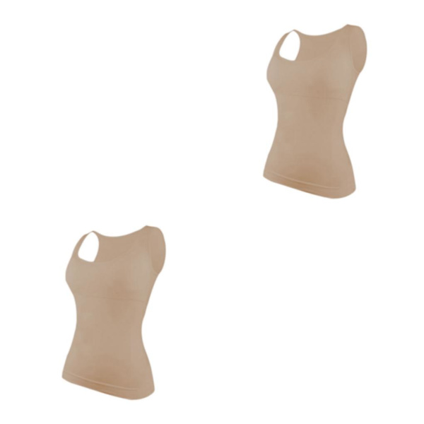 1/2/3 Damväst Fitness Bröststöd Toppar Andas Skin Color L 2PCS