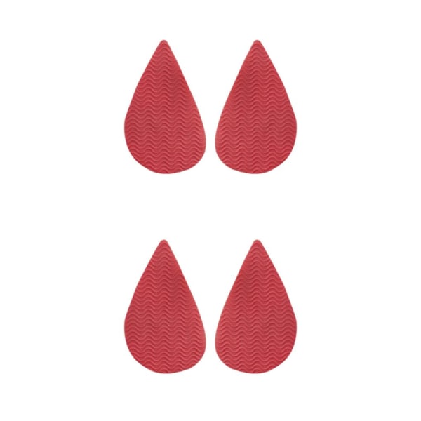 1/2/3/5 Non För Slip Shoe Pads Självhäftande gummi för hög Tip Head Red 2Set
