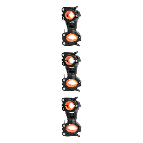 1/2/3 360 graders roterbar för cykelmonterad landsvägscykel Black Orange 3PCS
