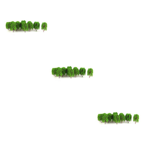 1/2/3 25 st Landskap Landskap Tåg Modell Willow Trees Skala 3PCS